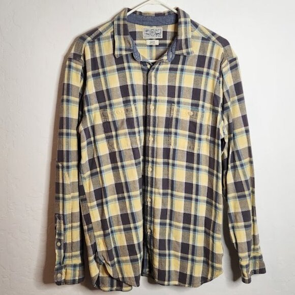Lucky Brand Men's Long Sleeve Flannel Button-down Size Large - Picture 1 of 4